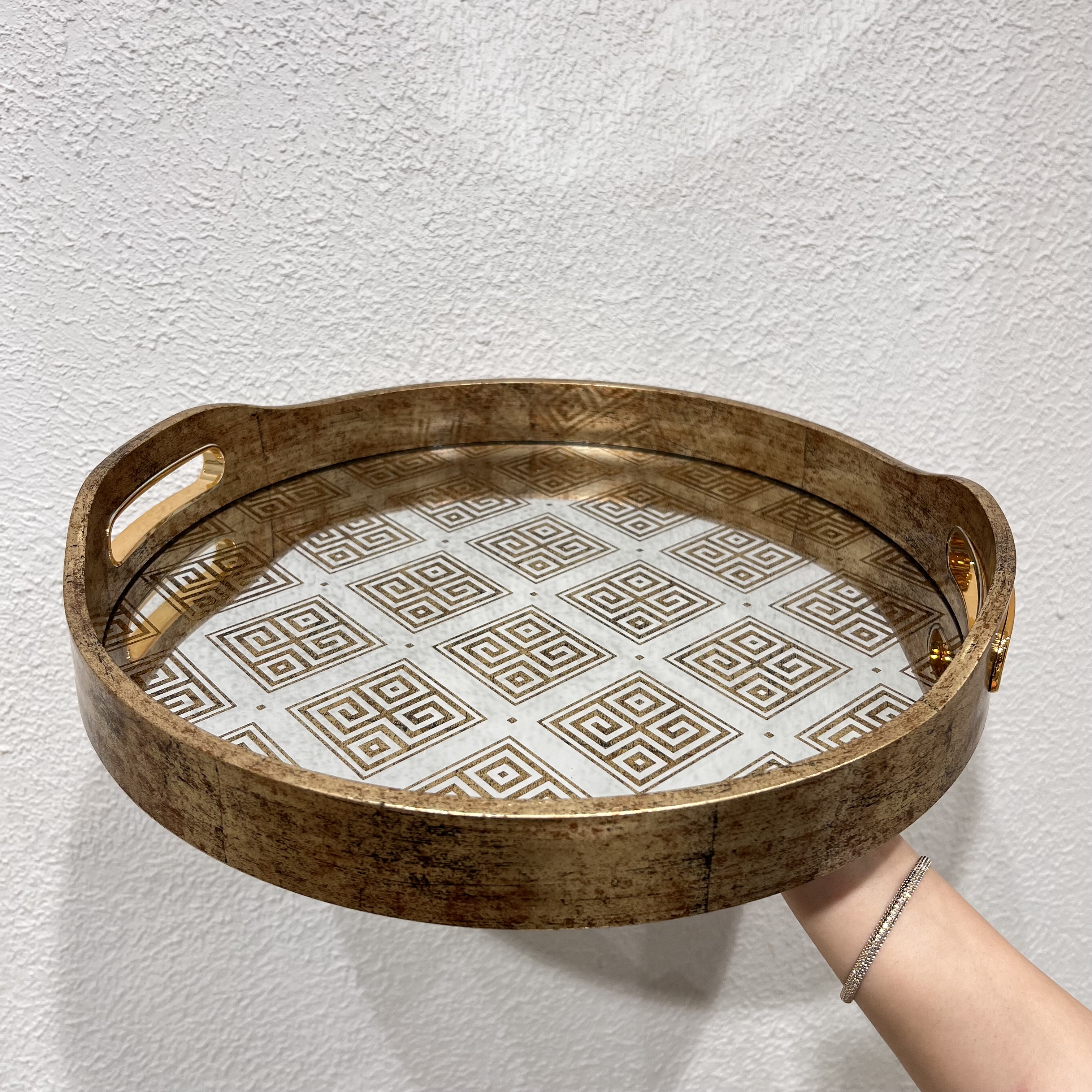 سینی آینه ای طرح ورساچه