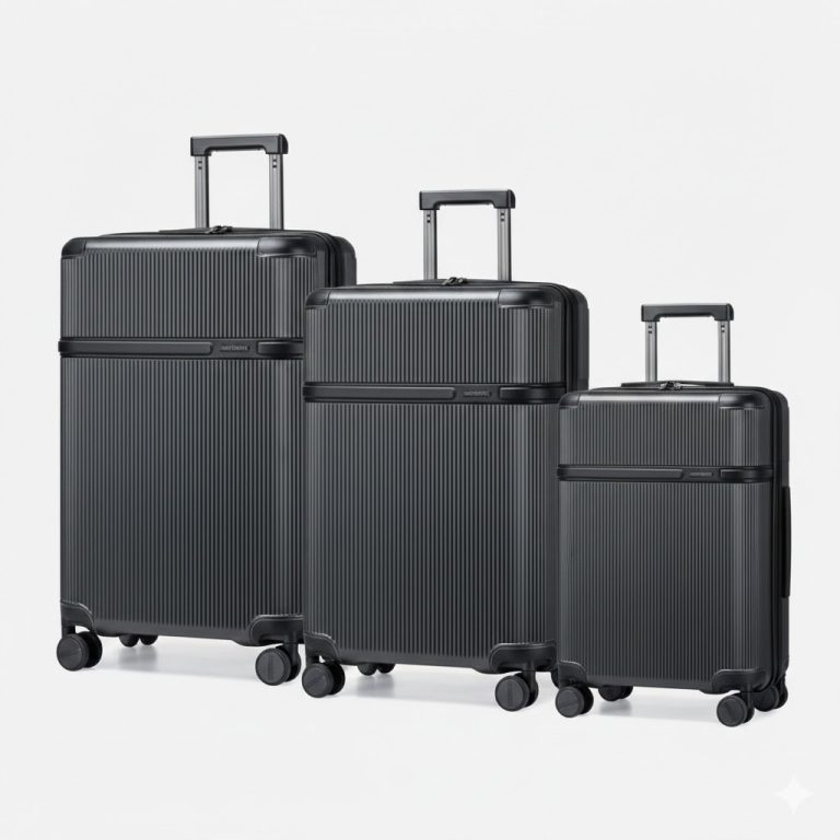 چمدان مسافرتی آرکتیک هانتر (Arctic Hunter) مدل سه تیکه LGX001 رنگ رزگلد