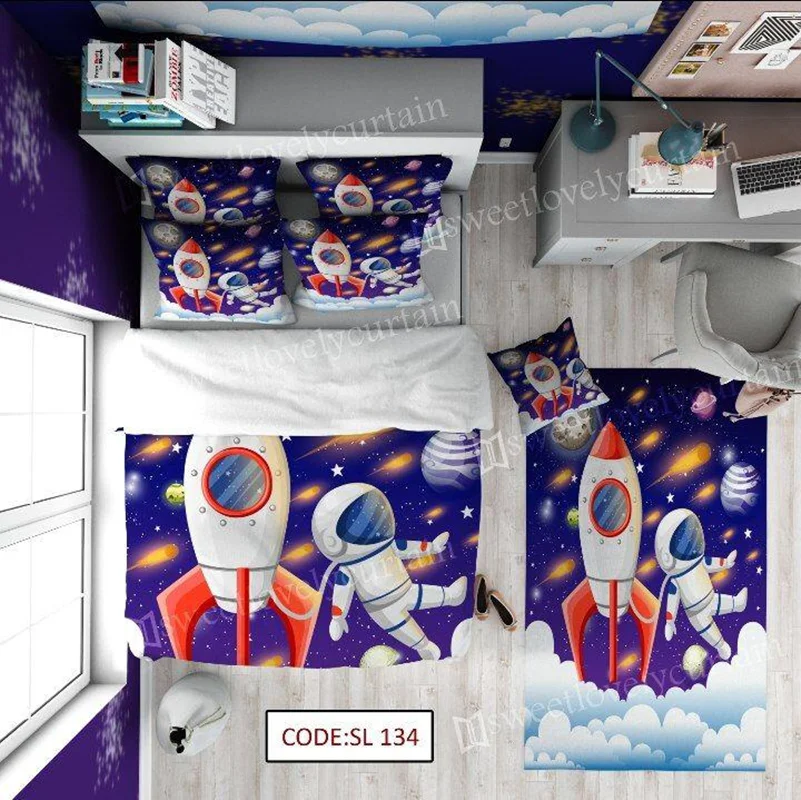 ست اتاق خواب ۱۳۴ SL طرح پسرانه فضایی