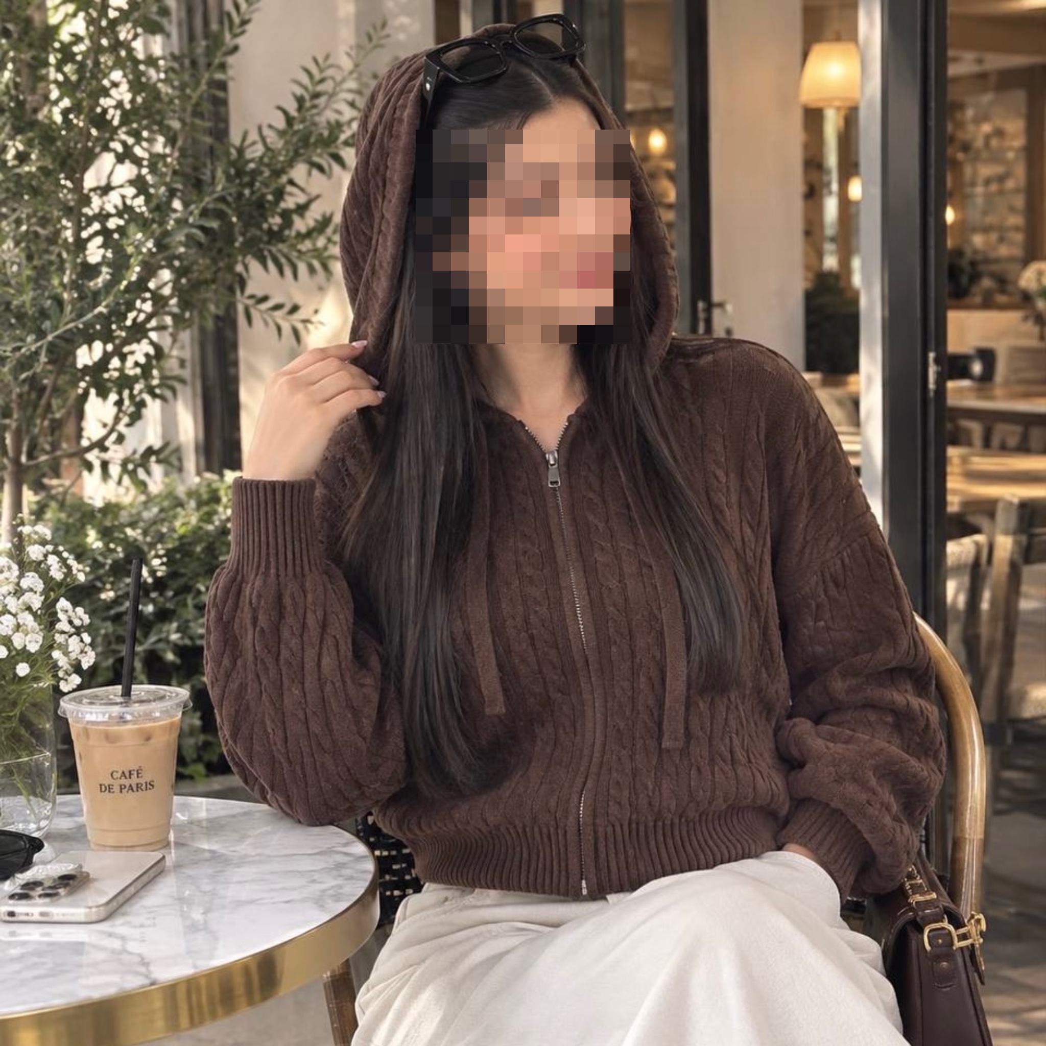 سوئیشرت بافت کلاه‌دار