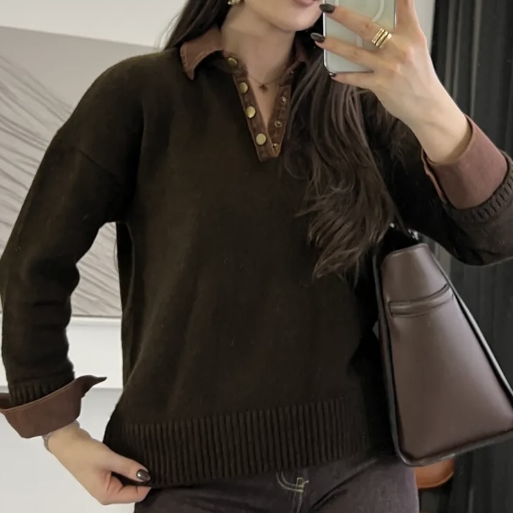 بافت یقه جین