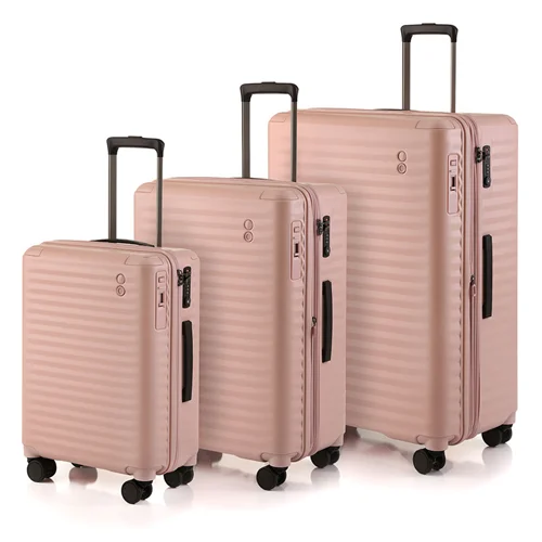 چمدان مسافرتی برند اکولاک مدل سلسترا XA رنگ صورتی