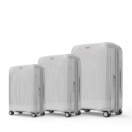 ست چمدان کانوود | مدل اینتگرا رنگ سفید طوسی