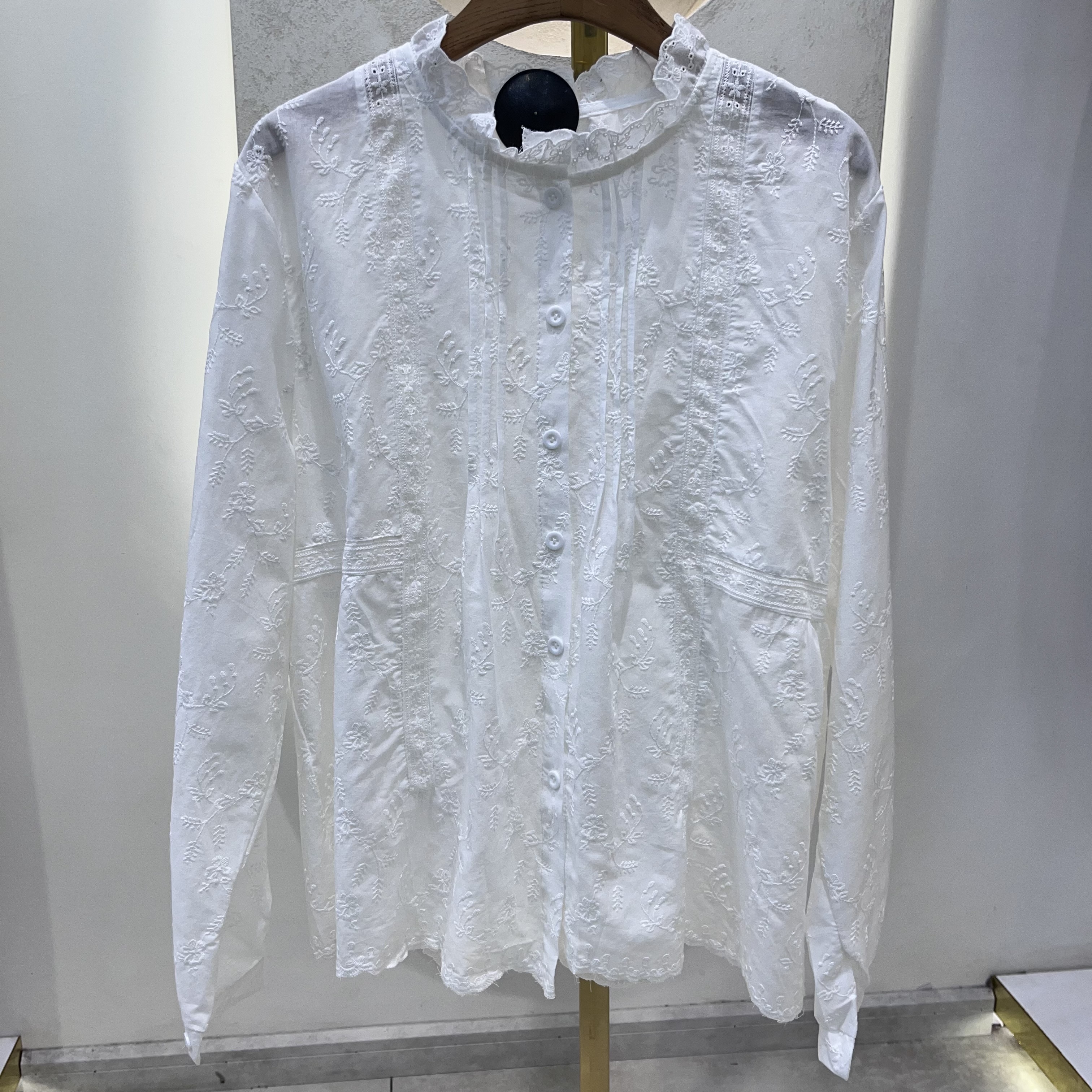 شومیز خامه دوزی یقه چیندار