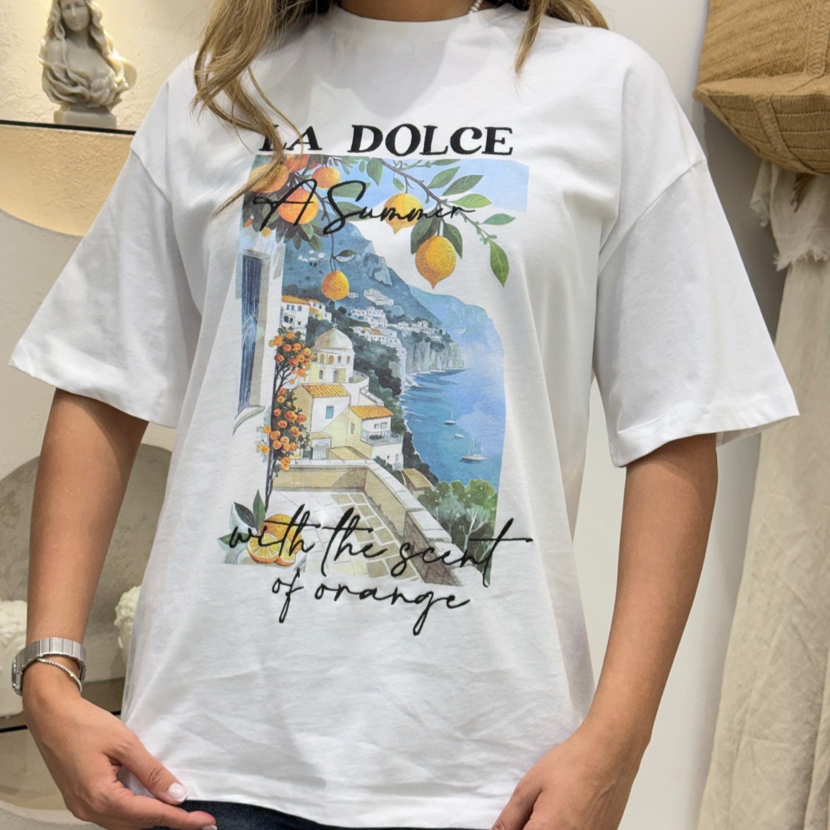 تیشرت طرح La Dolce