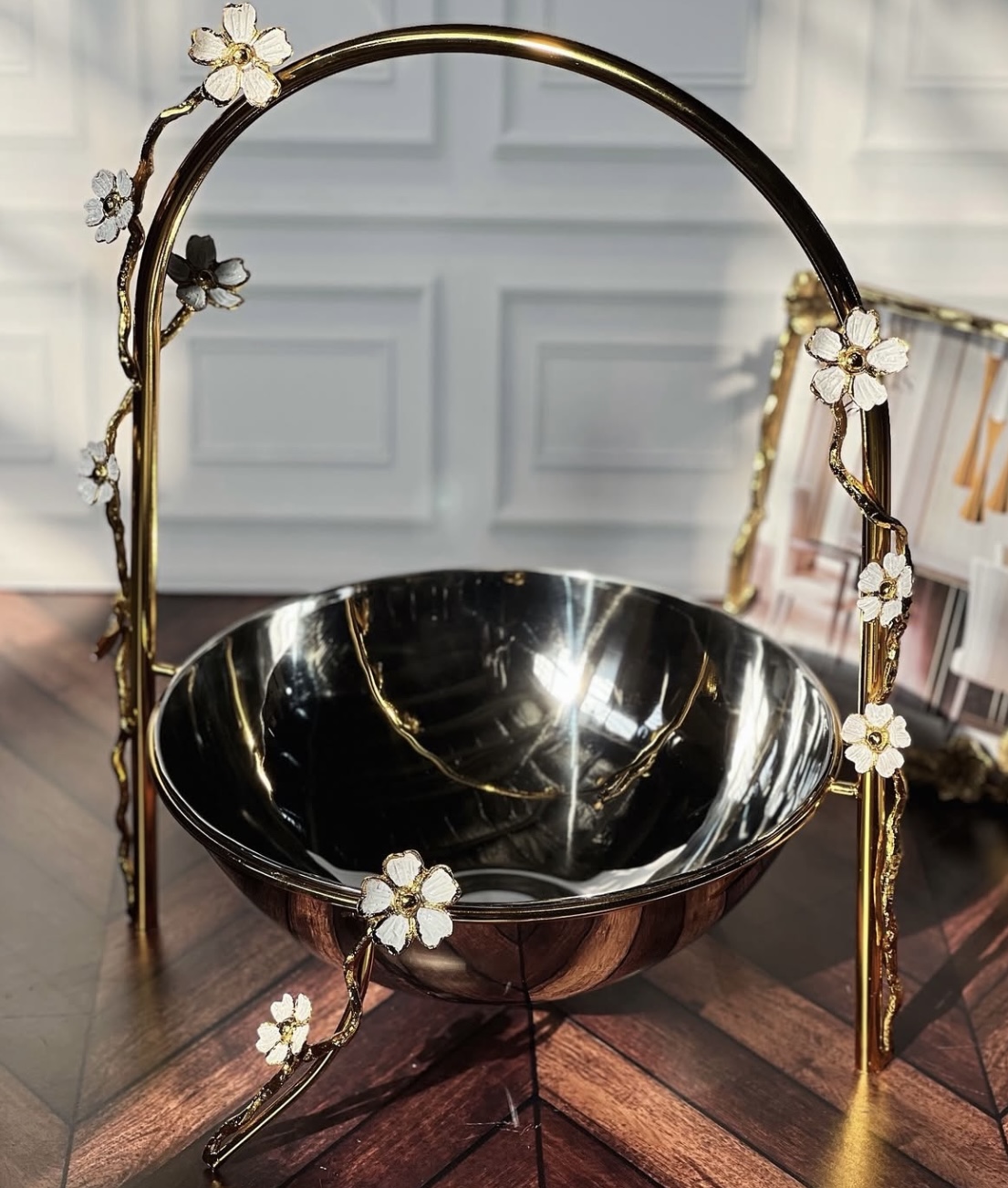 استند میوه خوری طرح نسترن