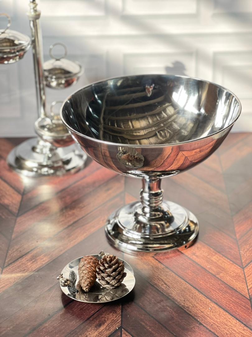 میوه خوری پایه بلند استیل