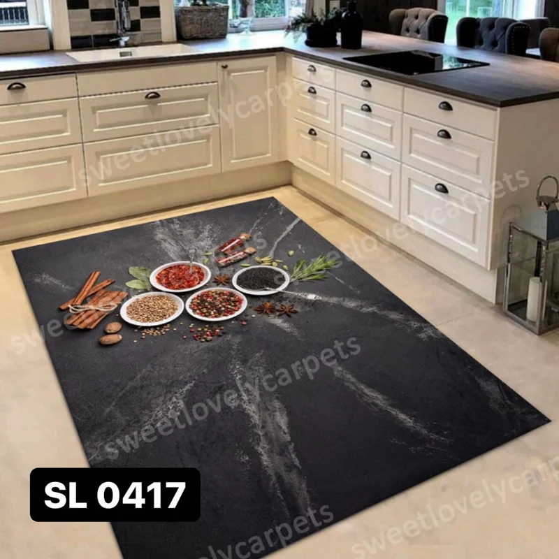 فرشینه آشپزخانه کد SL 0417 طرح ادویه