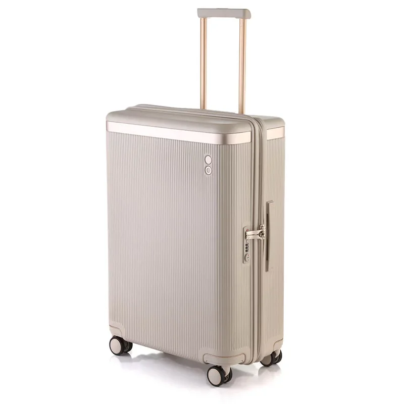 چمدان اکولاک ژاپن مدل داینستی رنگ کرم خاکی - سایز متوسط