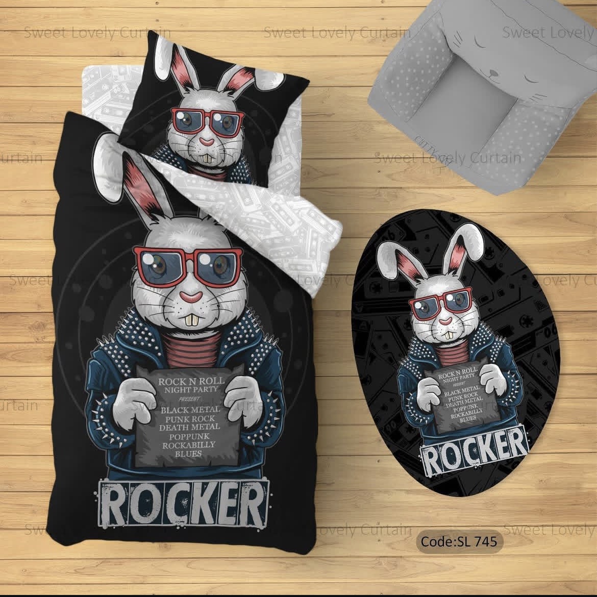 ست اتاق خواب SL ۷۴۵ پسرانه مدل خرگوش Rocker