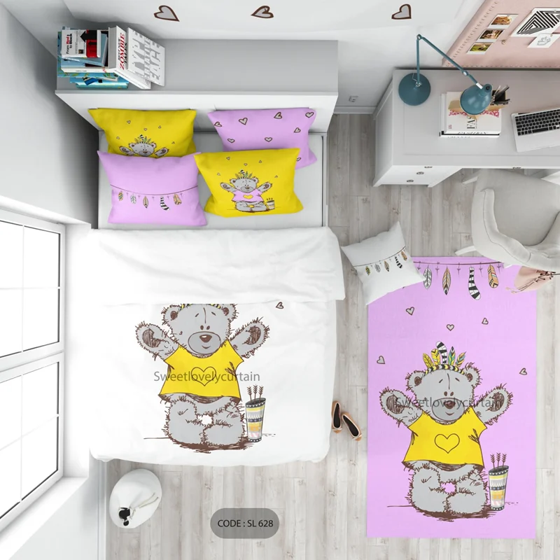 ست اتاق خواب ۶۲۸ SL طرح پسرانه مدل خرس تدی