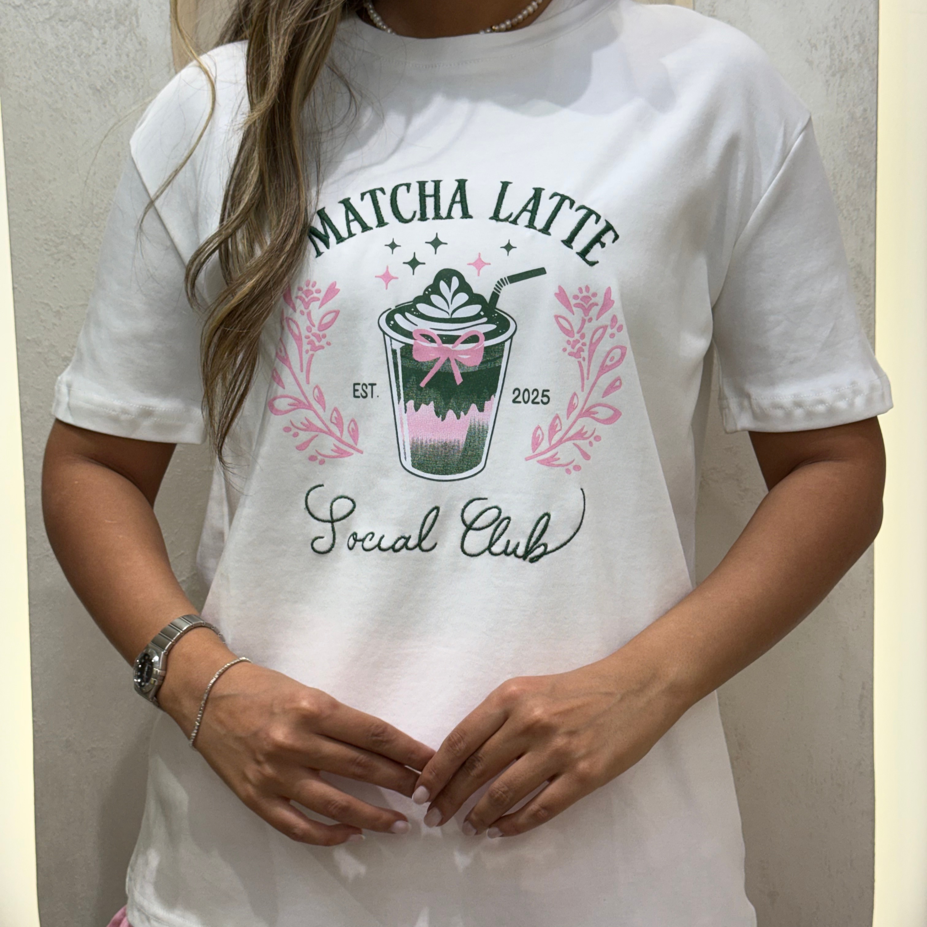 تیشرت طرح ماچا لته