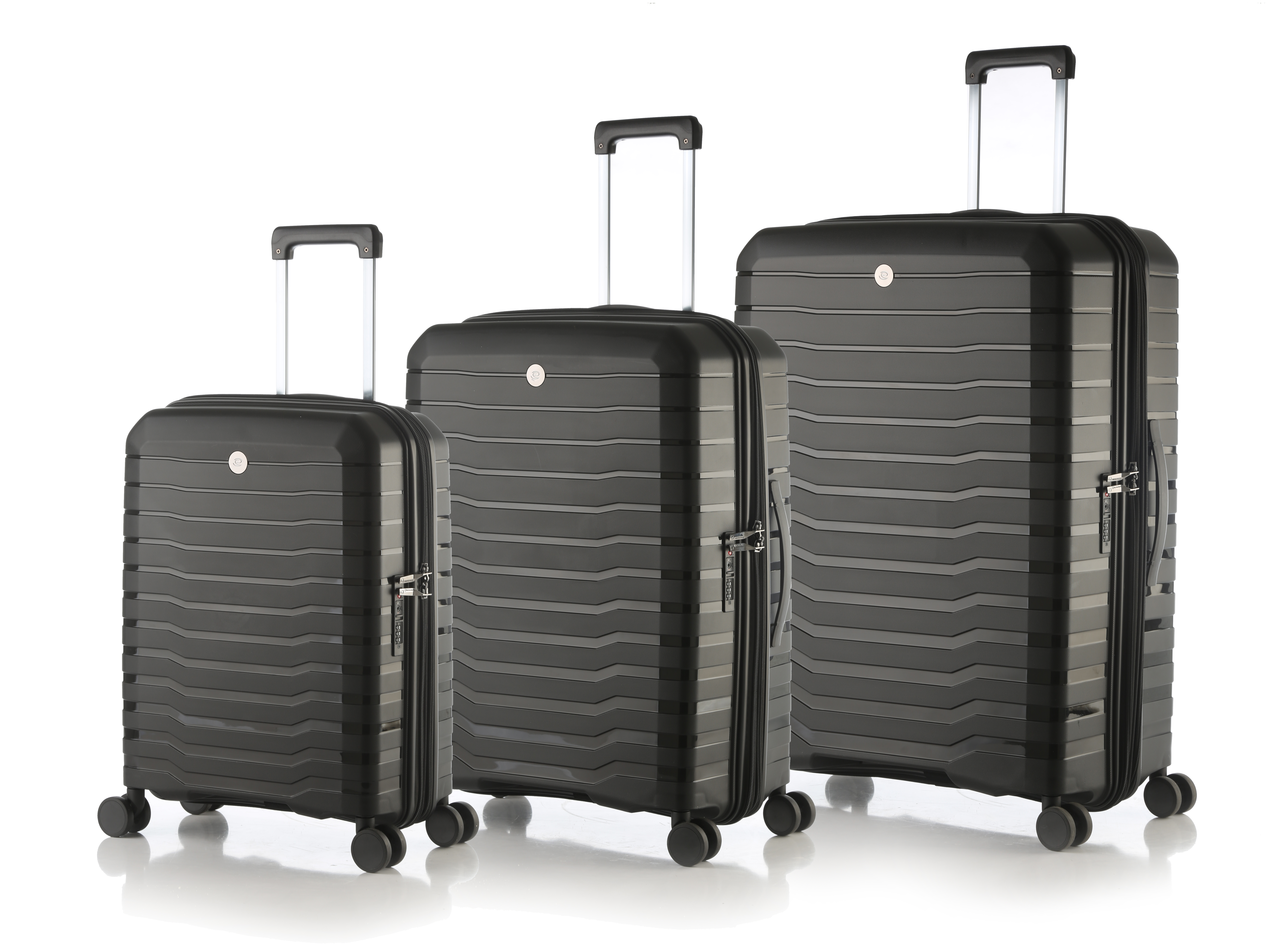 ست کامل چمدان اکولاک ژاپن مدل لردنورث رنگ مشکی