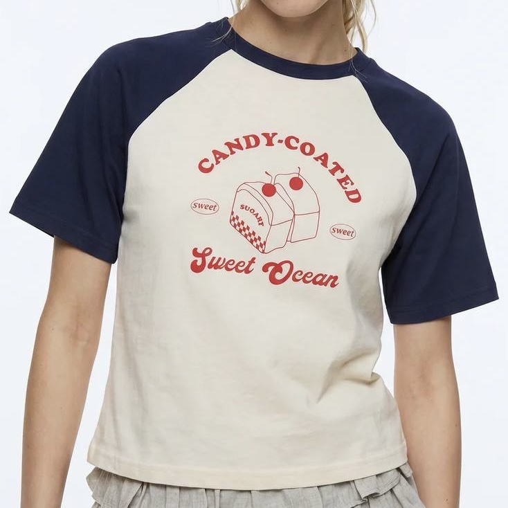 تیشرت کراپ candy