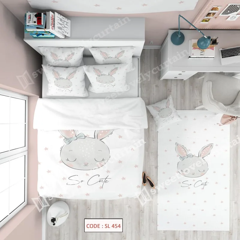ست اتاق خواب SL 454 طرح دخترانه خرگوش