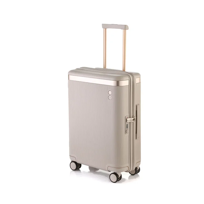چمدان اکولاک ژاپن مدل داینستی رنگ کرم خاکی - سایز کوچک