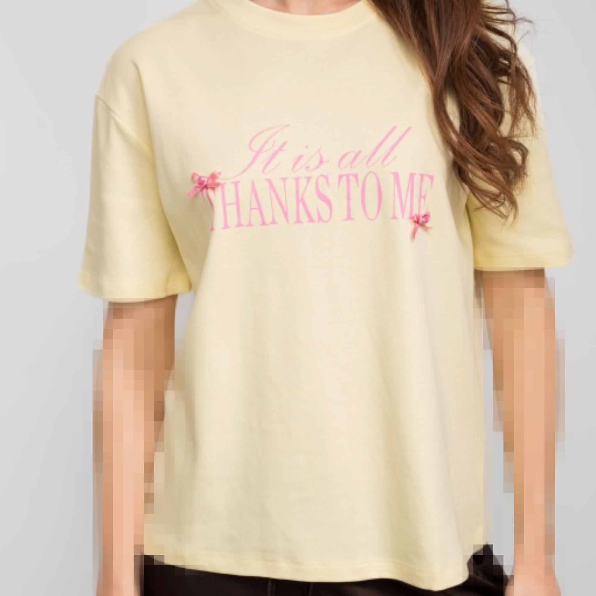 تیشرت تکست صورتی